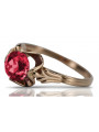 Rose soviétique russe 14k 585 or Alexandrite Ruby Emerald Sapphire Zircon ring vrc084