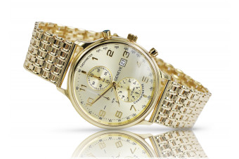 Ceas din aur 14k 585 cu bratara Geneve mw005ydy&mbw013y