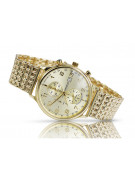 Montre en or 14 carats 585 avec bracelet Geneve mw005ydy&mbw013y