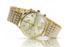 Uhr aus 14 Karat 585er Gold mit Armband Geneve mw005ydy&mbw013y