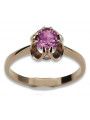 Russian Soviet rose 14k 585 gold Alexandrite Ruby Emerald Sapphire Zircon ring  vrc014