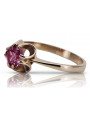 Rose soviétique russe 14k 585 or Alexandrite Ruby Emerald Sapphire Zircon ring vrc084