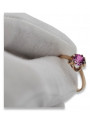 Rose soviétique russe 14k 585 or Alexandrite Ruby Emerald Sapphire Zircon ring vrc084