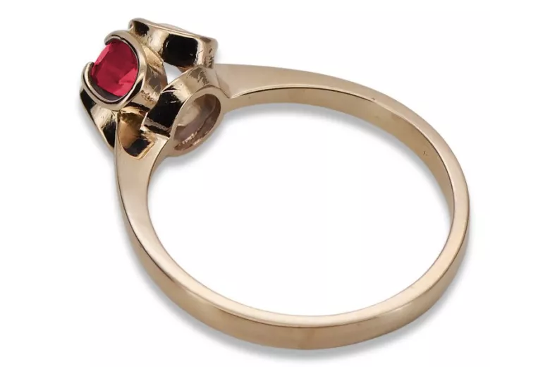 Russische sowjetische Rose 14 Karat 585 Gold Alexandrit Rubin Smaragd Saphir Zirkon Ring vrc084