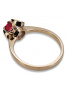 Russische sowjetische Rose 14 Karat 585 Gold Alexandrit Rubin Smaragd Saphir Zirkon Ring vrc084