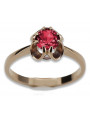 Rose soviétique russe 14k 585 or Alexandrite Ruby Emerald Sapphire Zircon ring vrc084