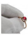 Rose soviétique russe 14k 585 or Alexandrite Ruby Emerald Sapphire Zircon ring vrc084