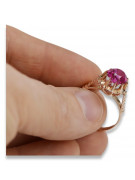 Rose soviétique russe 14k 585 or Alexandrite Ruby Emerald Sapphire Zircon ring vrc014