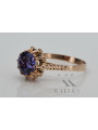 Russische sowjetische Rose 14 Karat 585 Gold Alexandrit Rubin Smaragd Saphir Zirkon Ring vrc084