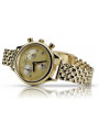 Goldene Herrenuhr Geneve ★ zlotychlopak.pl ★ Gold Reinheit 585 333 Niedriger Preis!