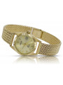 Gold men's watch Geneve ★ zlotychlopak.pl ★ Gold purity 585 333 Low Price!