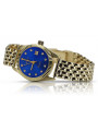 Goldene Herrenuhr Geneve ★ zlotychlopak.pl ★ Gold Reinheit 585 333 Niedriger Preis!