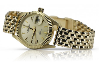 Reloj de oro para hombre Geneve ★ zlotychlopak.pl ★ Pureza de oro 585 333 Precio bajo!