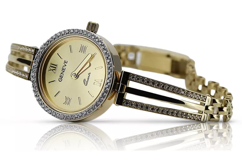 Montre ★ dame en or zlotychlopak.pl ★ Pureté d’or 585 333 Prix bas!