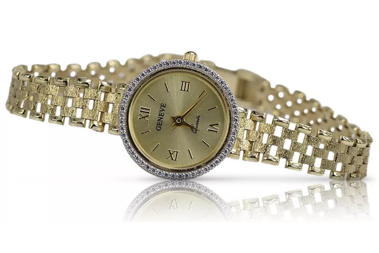 Gold ladies watch ★ zlotychlopak.pl ★ Gold purity 585 333 Low price!