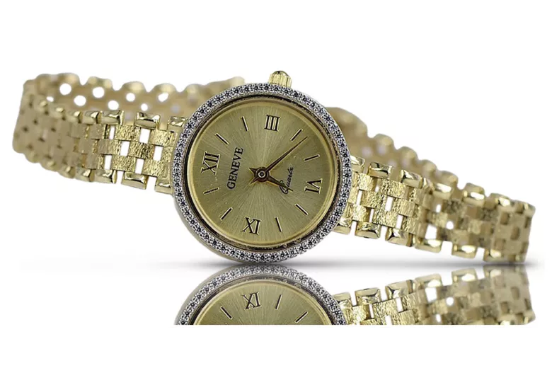 Gold ladies watch ★ zlotychlopak.pl ★ Gold purity 585 333 Low price!