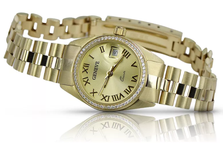 Reloj ★ de oro para damas zlotychlopak.pl Pureza de oro 585 333 ¡★ Precio bajo!