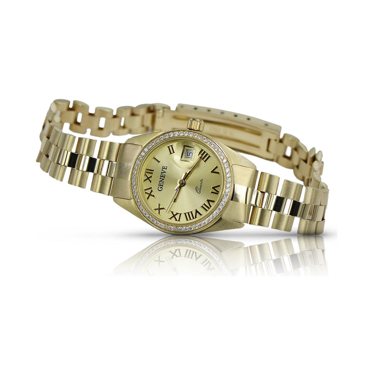 Reloj ★ de oro para damas zlotychlopak.pl Pureza de oro 585 333 ¡★ Precio bajo!