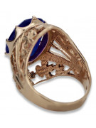 Russische sowjetische Rose 14 Karat 585 Gold Alexandrit Rubin Smaragd Saphir Zirkon Ring vrc014