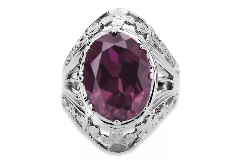 Rose soviétique russe 14k 585 or Alexandrite Ruby Emerald Sapphire Zircon ring vrc014