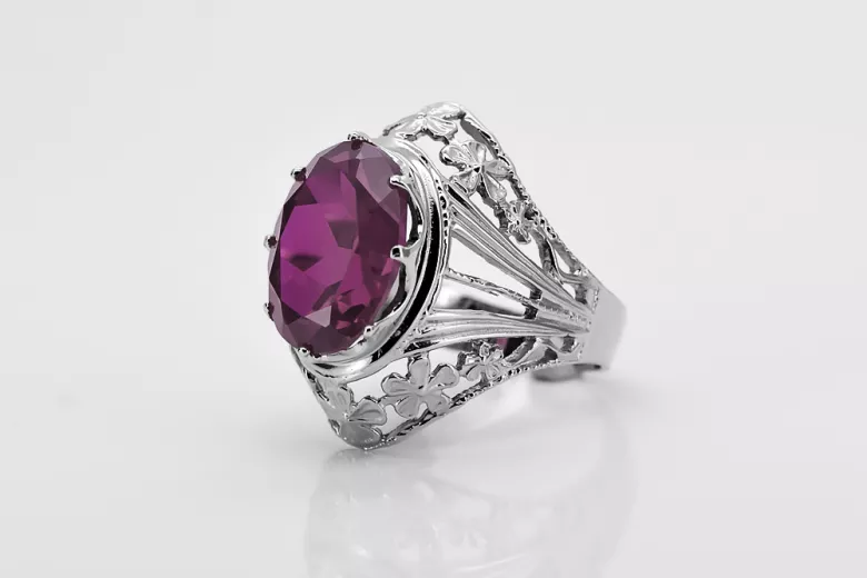 Rose soviétique russe 14k 585 or Alexandrite Ruby Emerald Sapphire Zircon ring vrc014