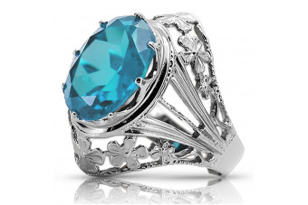 Inel sovietic rusesc din aur 585 trandafir 14k alexandrit rubin smarald safir zircon vrc014