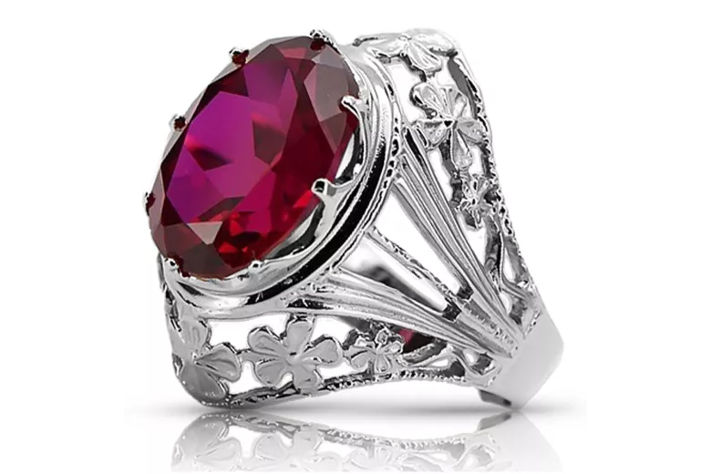 Rose soviétique russe 14k 585 or Alexandrite Ruby Emerald Sapphire Zircon ring vrc014