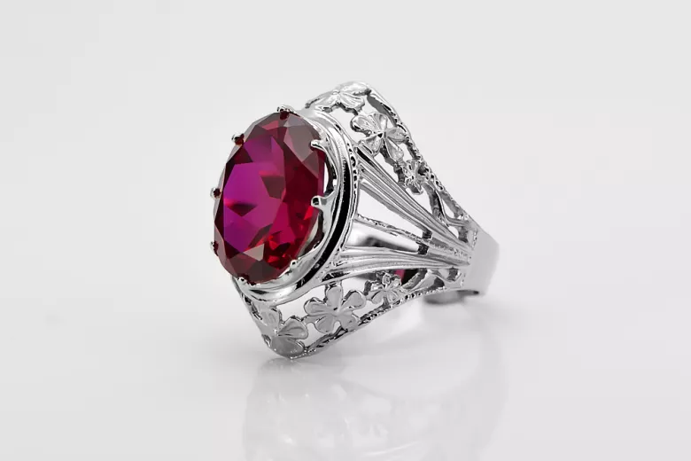 Rose soviétique russe 14k 585 or Alexandrite Ruby Emerald Sapphire Zircon ring vrc014