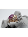 Russische sowjetische Rose 14 Karat 585 Gold Alexandrit Rubin Smaragd Saphir Zirkon Ring vrc084