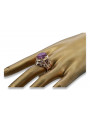 Rose soviétique russe 14k 585 or Alexandrite Ruby Emerald Sapphire Zircon ring vrc084