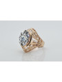 Russische sowjetische Rose 14 Karat 585 Gold Alexandrit Rubin Smaragd Saphir Zirkon Ring vrc084