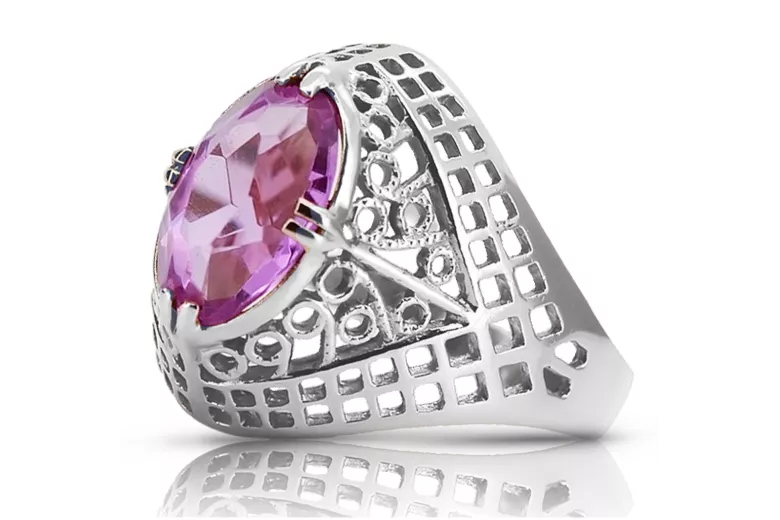 Rose soviétique russe 14k 585 or Alexandrite Ruby Emerald Sapphire Zircon ring vrc014