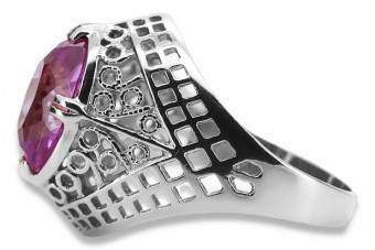 Руска съветска роза 14k 585 злато александрит рубин изумруд сапфир циркон пръстен vrc014