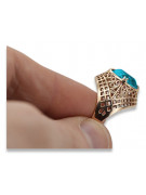 Russische sowjetische Rose 14 Karat 585 Gold Alexandrit Rubin Smaragd Saphir Zirkon Ring vrc084