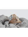 Russische sowjetische Rose 14 Karat 585 Gold Alexandrit Rubin Smaragd Saphir Zirkon Ring vrc084