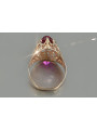 Russische sowjetische Rose 14 Karat 585 Gold Alexandrit Rubin Smaragd Saphir Zirkon Ring vrc014