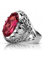 Russische sowjetische Rose 14 Karat 585 Gold Alexandrit Rubin Smaragd Saphir Zirkon Ring vrc014