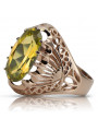 Russische sowjetische Rose 14 Karat 585 Gold Alexandrit Rubin Smaragd Saphir Zirkon Ring vrc084