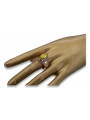 Russische sowjetische Rose 14 Karat 585 Gold Alexandrit Rubin Smaragd Saphir Zirkon Ring vrc084