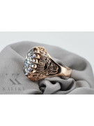 Russische sowjetische Rose 14 Karat 585 Gold Alexandrit Rubin Smaragd Saphir Zirkon Ring vrc084