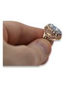 Russische sowjetische Rose 14 Karat 585 Gold Alexandrit Rubin Smaragd Saphir Zirkon Ring vrc084