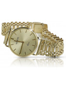 Gold men's watch Geneve ★ zlotychlopak.pl ★ Gold purity 585 333 Low Price!