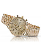 Gold men's watch Geneve ★ zlotychlopak.pl ★ Gold purity 585 333 Low Price!