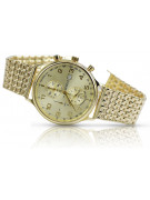 Yellow 14k 585 gold men's watch Geneve mw005ydy&mbw013y