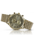 Reloj de hombre Italian Yellow 14k 585 gold Geneve mw007y&mbw013y