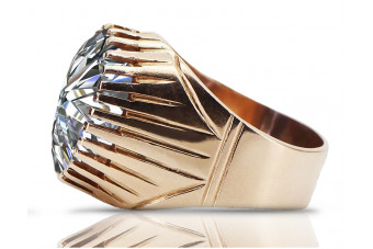 Russische sowjetische Rose 14k 585 Gold Alexandrit Rubin Smaragd Saphir Zirkon Ring vrc014