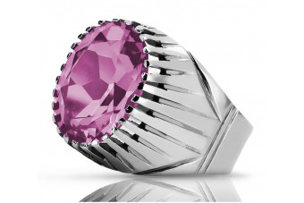 Russische sowjetische Rose 14 Karat 585 Gold Alexandrit Rubin Smaragd Saphir Zirkon Ring vrc014