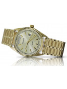 Goldene Herrenuhr Geneve ★ zlotychlopak.pl ★ Gold Reinheit 585 333 Niedriger Preis!