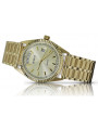 Goldene Herrenuhr Geneve ★ zlotychlopak.pl ★ Gold Reinheit 585 333 Niedriger Preis!