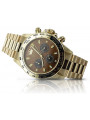 Gold men's watch Geneve ★ zlotychlopak.pl ★ Gold purity 585 333 Low Price!